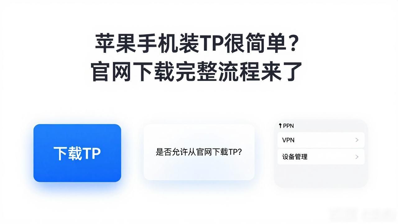 苹果手机装TP很简单？官网下载完整流程来了