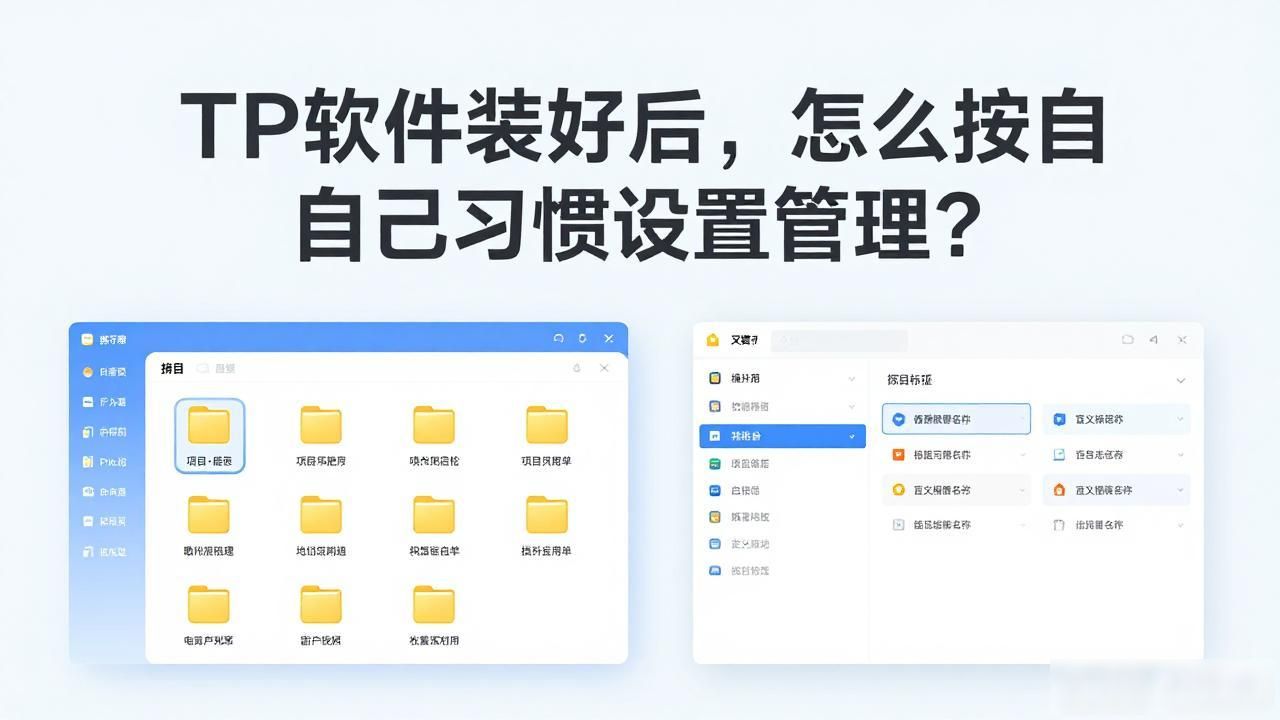 TP软件装好后，怎么按自己习惯设置管理？