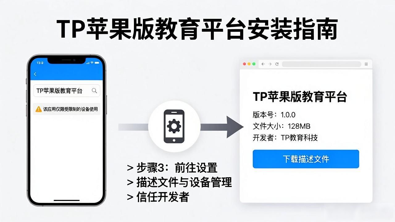 TP苹果版教育平台下载操作指南