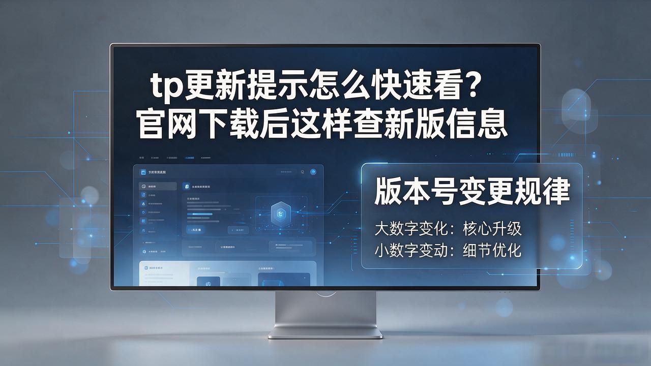 tp更新提示怎么快速看？官网下载后这样查新版信息