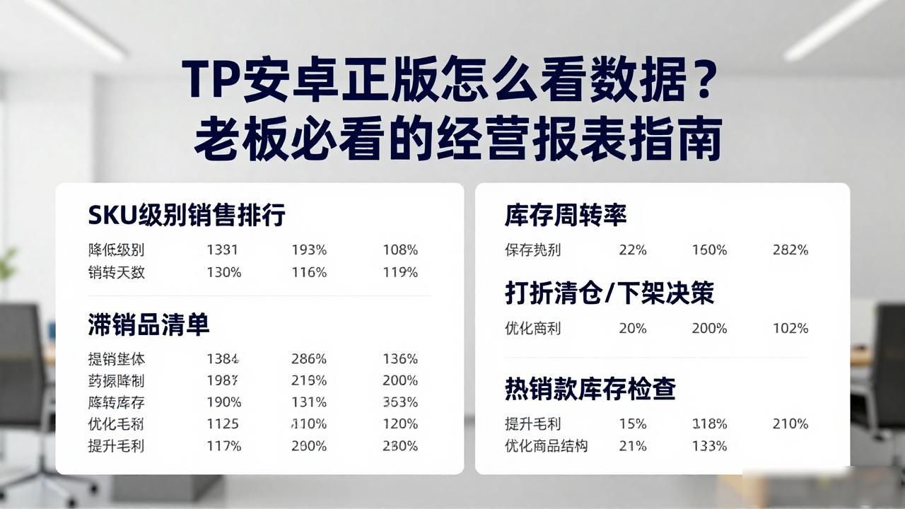 TP安卓正版怎么看数据？老板必看的经营报表指南