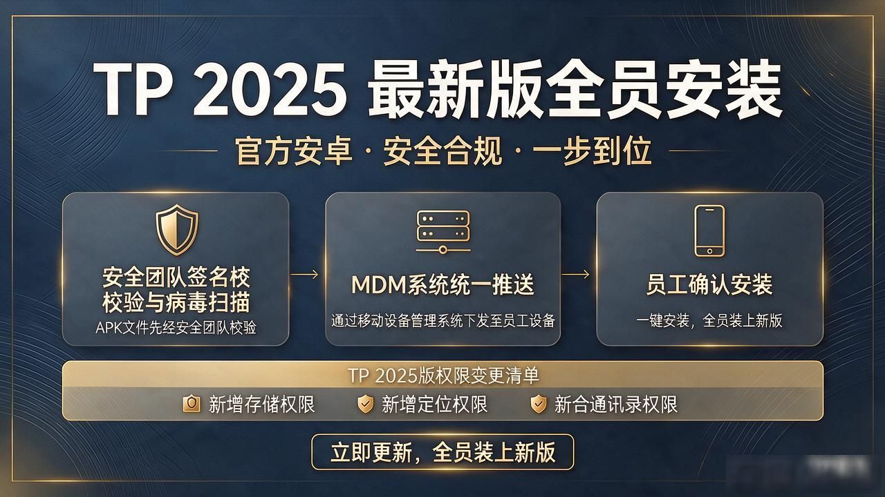 企业推广TP官方安卓2025最新版下载，怎么让全员装上新版