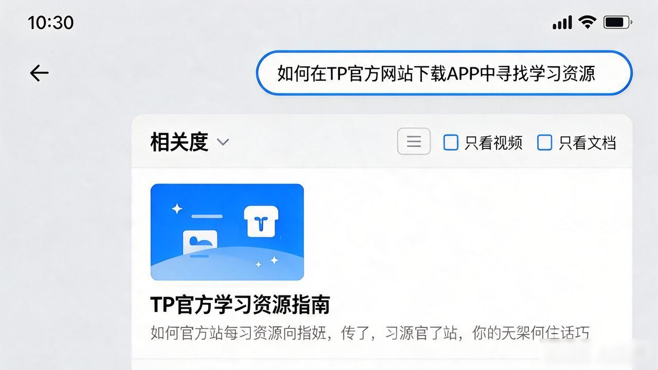 TP官网APP下载后，学习资源到底在哪个入口找