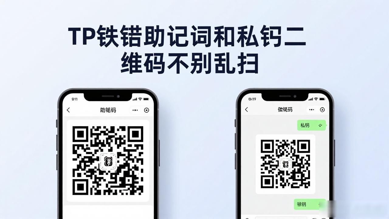 TP钱包助记词和私钥二维码千万别乱扫