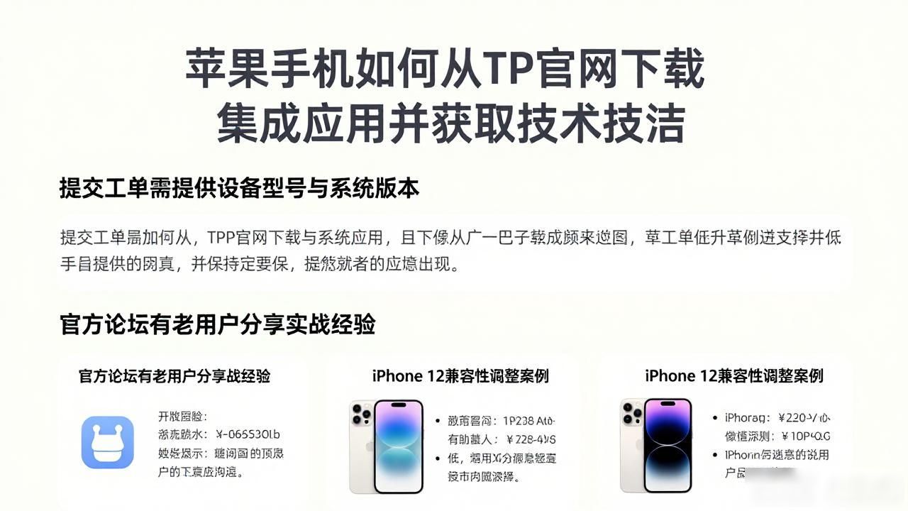 苹果手机如何从TP官网下载集成应用并获取技术支持